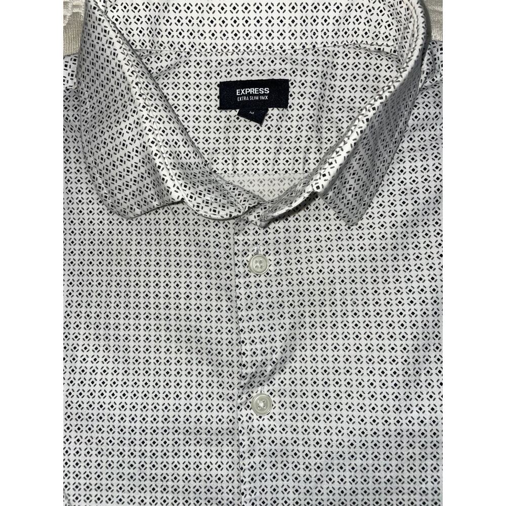 Express Extra Slim 1mx. Designer Button Down Men’… - image 3